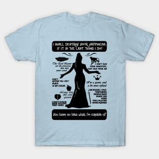 Evil Queen Quotes Tee. OUAT. T-Shirt